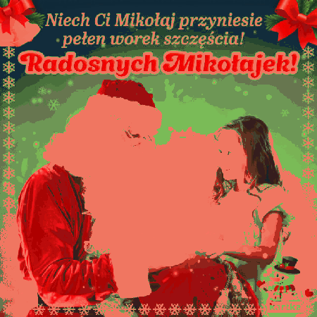 Święty Mikołaj radosnych mikołajek